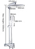 G2418 Душевая панель GAPPO. излив-переключатель на лейку (хром)