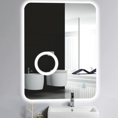 Зеркало для ванной комнаты (G602) GAPPO 60*80 с подсветкой