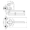 Смеситель для ванны с длинным поворотным изливом RUSH Bruny (BR4335-51)