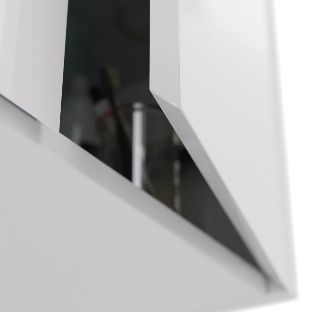 Шкаф Lemark COMBI 60 см подвесной, 2-х дверный, цвет корпуса, фасада: Белый глянец LM03C60SH