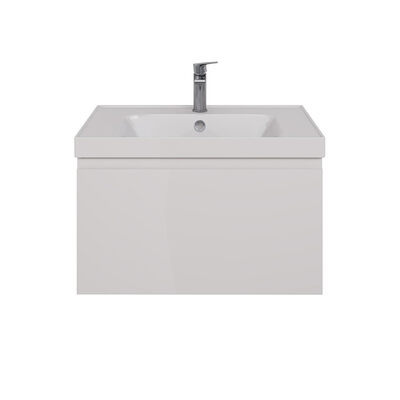Тумба Lemark VEON MINI 70 см подвесная (под ум. Грейс-70 Дрея) 1 ящик, цвет корпуса, фасада: Белый глянец LM02VM70T