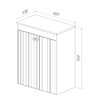 Шкаф Lemark ROMANCE 60 см подвесной/напольный, с откидной корзиной для белья, цвет корпуса, фасада: Белый глянец LM07R35N-SH