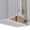 Шкаф Lemark ROMANCE 60 см подвесной, 2-х дверный, цвет корпуса, фасада: Белый глянец LM07R35SH
