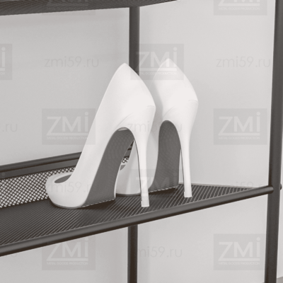 Подставка для обуви ЖЕНЕВА-25 Белый (650х270х1060) нагр. на полку 8 кг ЗМИ (ПДО Ж25  Б)