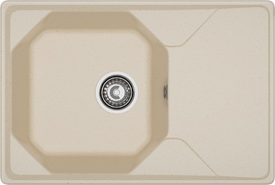 Мойка GRANFEST GF-U--740L чаша+крыло 740*500мм (кашемир)