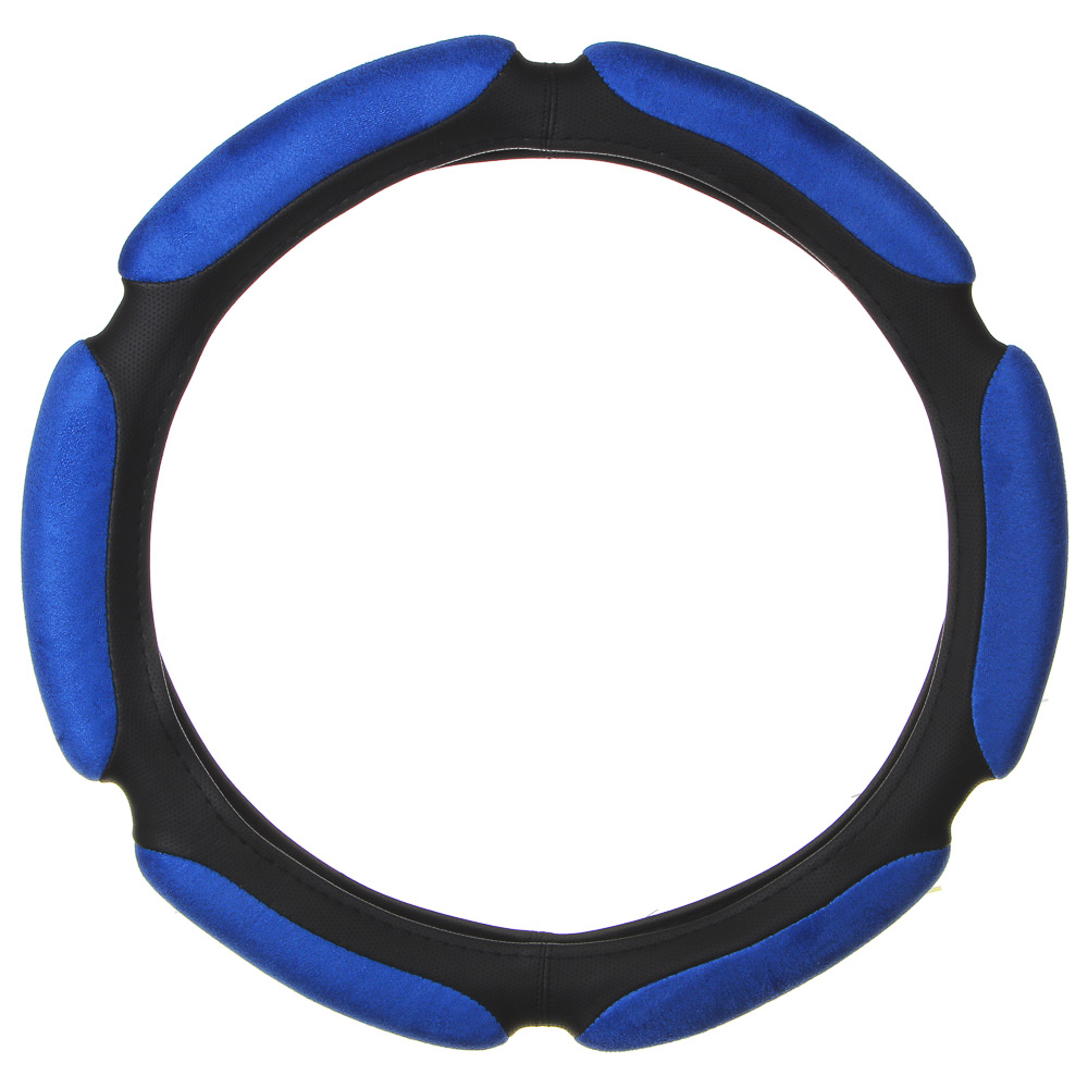 Оплетка руля, спонж, 6 подушек, синий, разм. (M) NEW GALAXY 708-381