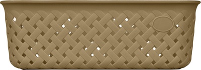 Корзинка для хранения Plast Team Rattan 3л 268х195х90 мм шоколадный мокко PT409210015 НОВИНКА