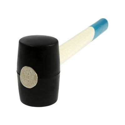 Киянка ТУНДРА, деревянная рукоятка, черная резина, 350 г 5354659