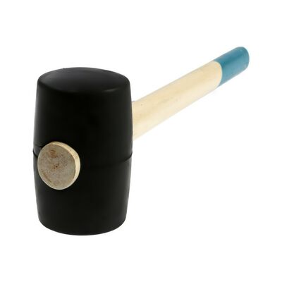 Киянка ТУНДРА, деревянная рукоятка, черная резина, 650 г 5354661