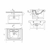 Умывальник "Гармония 65" (65x6x47) Дрея 640214