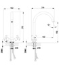 LM7504C Practica Смеситель для кухни с высоким поворотным изливом, хром LEMARK