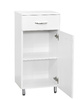 Полупенал SANTREK HOME "СИТИ NEW-30" (правый) белый 300х866х320 *