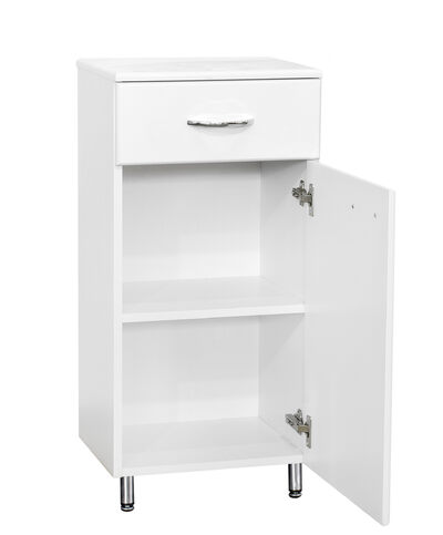 Полупенал SANTREK HOME "СИТИ NEW-30" (правый) белый 300х866х320 *
