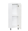 Полупенал SANTREK HOME "СИТИ NEW-30" угловой (правый) белый 302х866х302 *