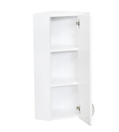 Шкаф навесной SANTREK HOME "СИТИ NEW-30"   угловой (правый) белый 300х750х300