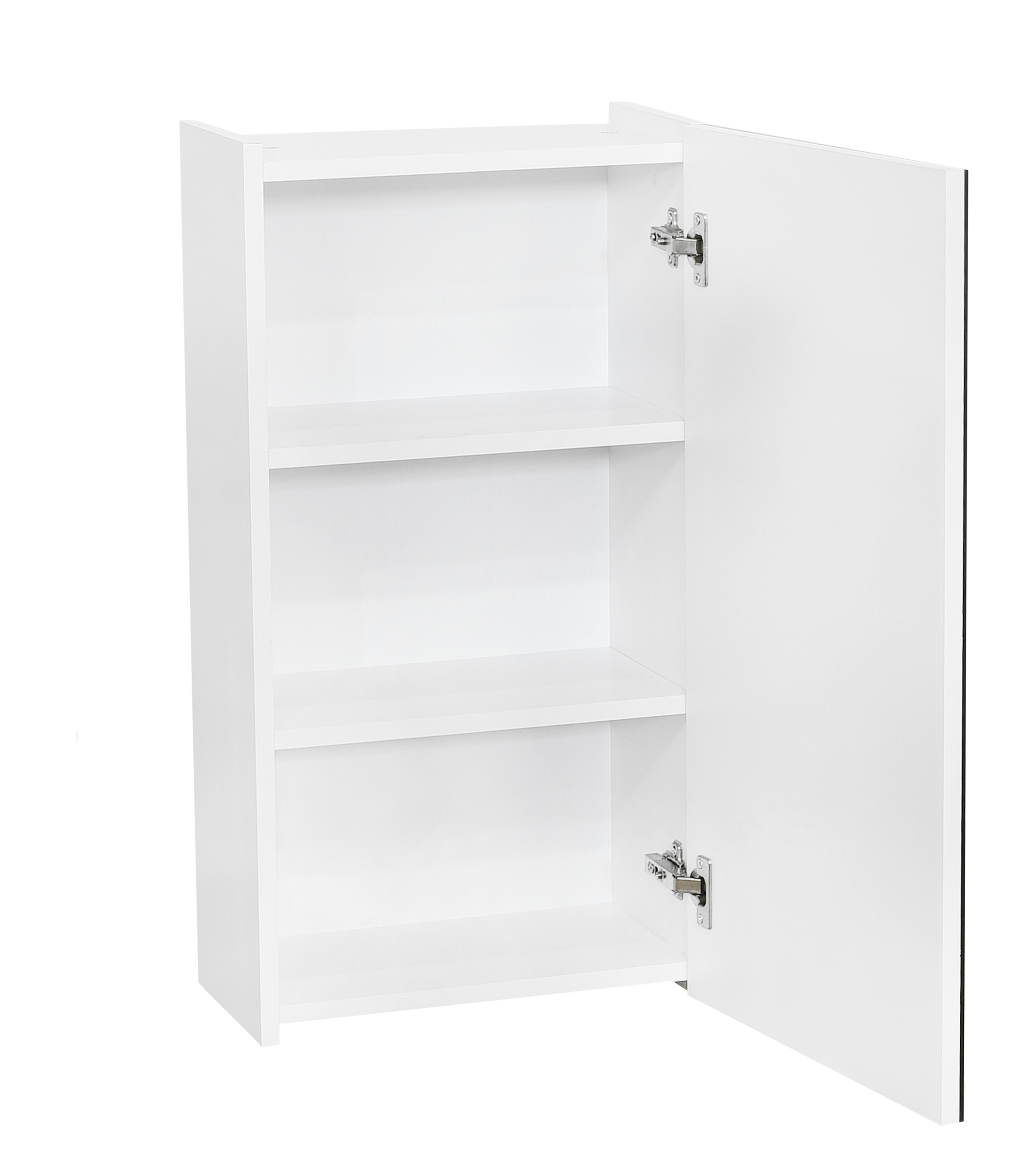 Шкаф навесной SANTREK HOME "СИТИ NEW-40"  (зеркальный) белый 400х750х220