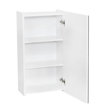Шкаф навесной SANTREK HOME "СИТИ NEW-40"  (зеркальный) белый 400х750х220