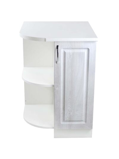 Стол торцевой 55 Берёза фасад МДФ (ЛЕВЫЙ) ,столешница цвет (САХАРА) SANTREK HOME