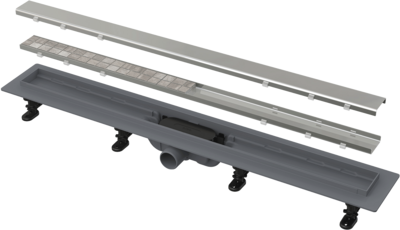 Водоотводящий желоб ALCAPLAST с двусторонней решеткой (подходит под кладку плитки) APZ19-550  Чехия  НОВИНКА!!!