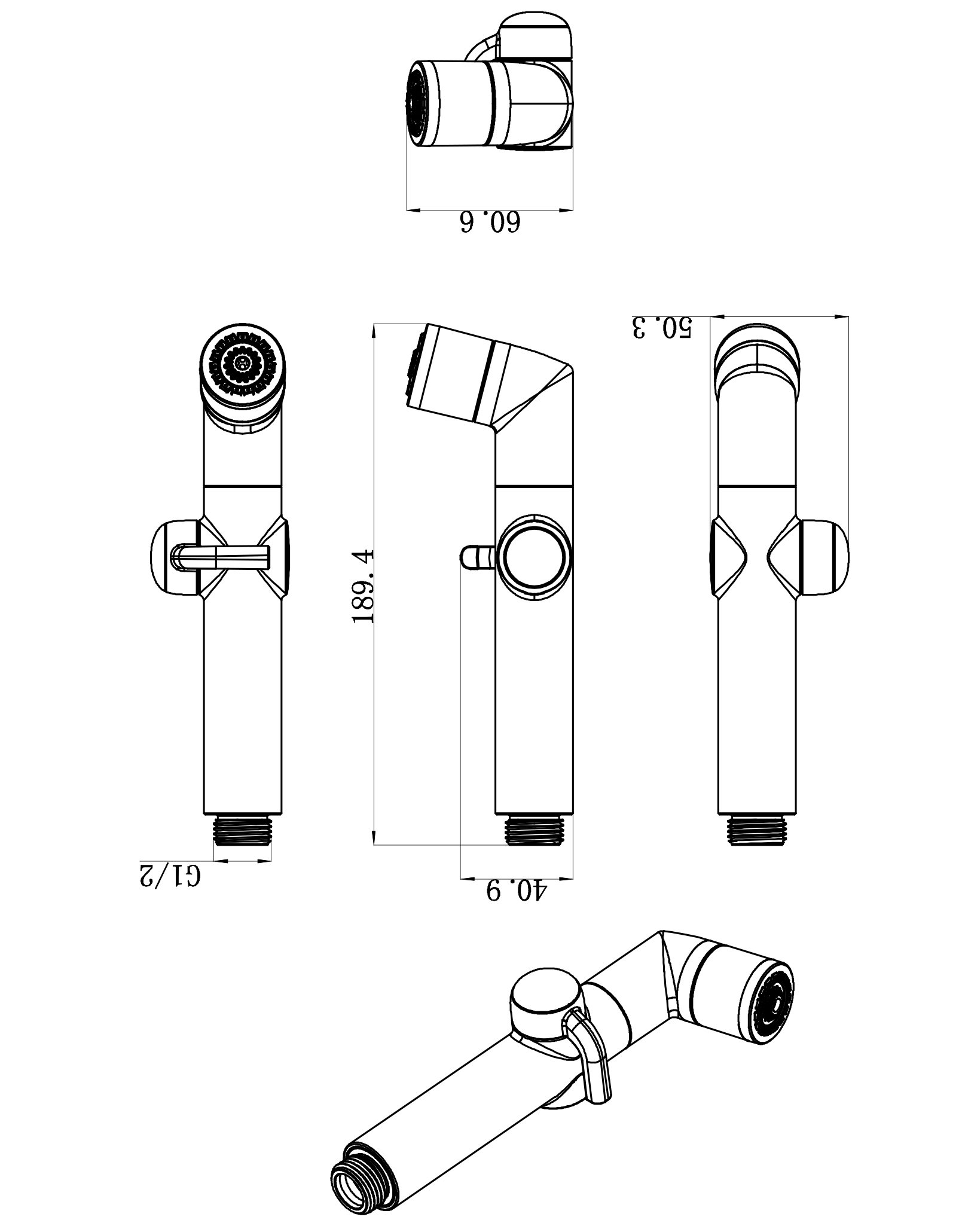 LM8093C Комплект для биде, хром, блистер LEMARK