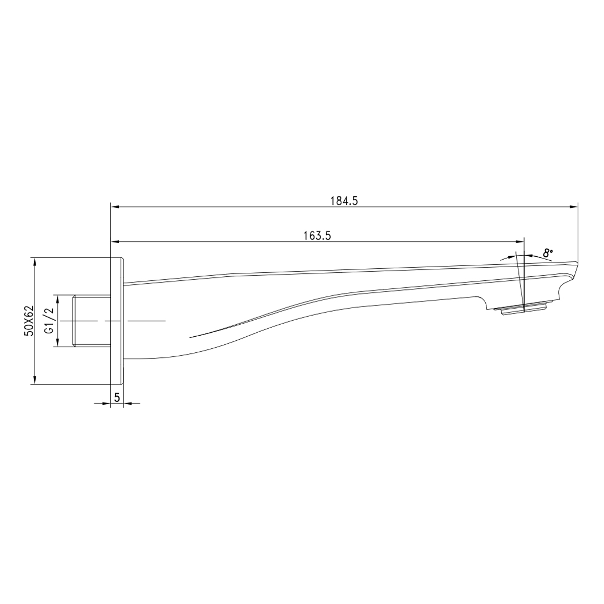 LM5981CW Наполнитель для ванны встраиваемый для LM5922CW, хром/белый LEMARK