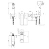 LM5920CW Allegro Смеситель с гигиеническим душем, встраиваемый, хром/белый LEMARK