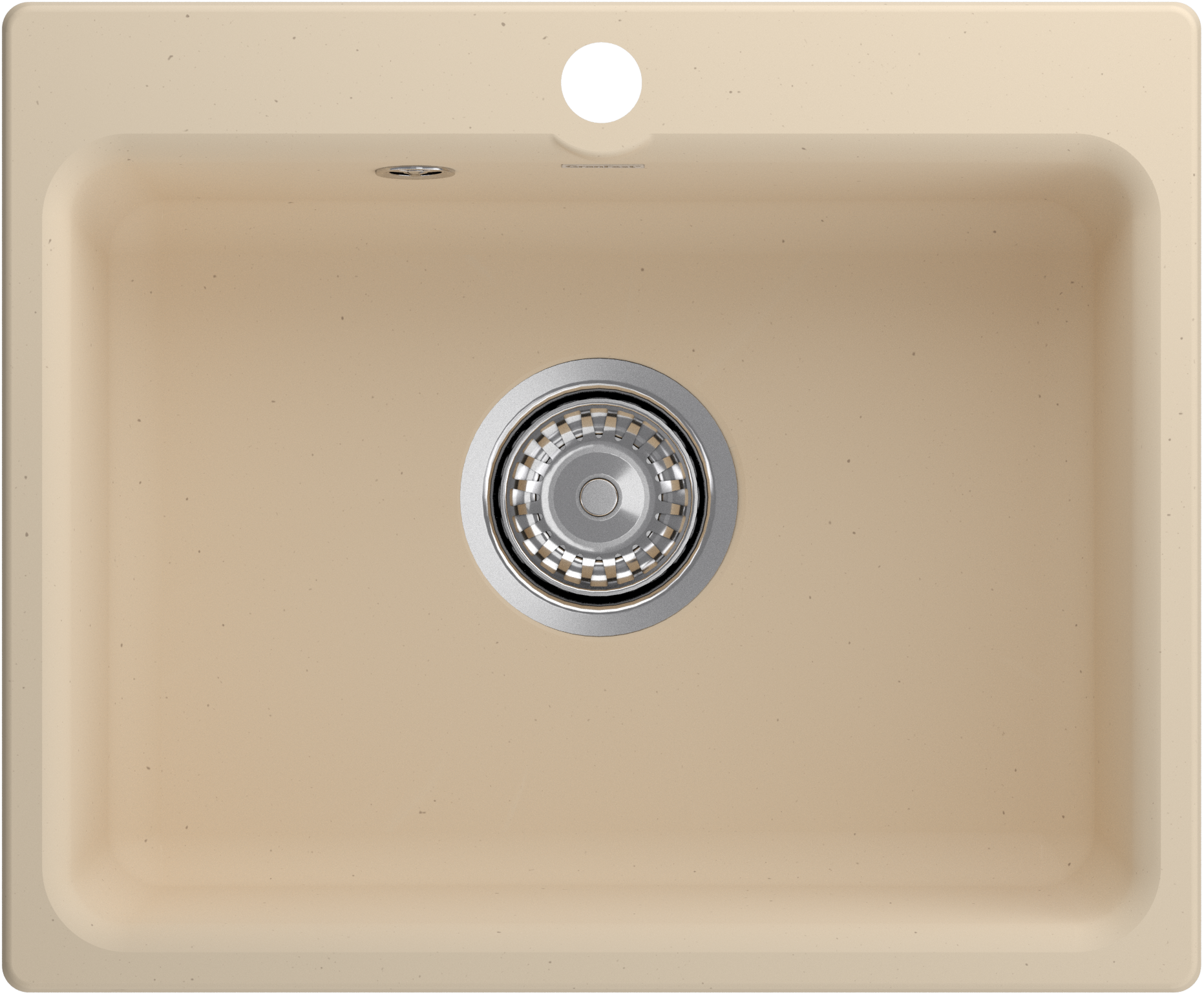 Мойки GRANFEST SMART SM520 (мрамор) 1-чаша 520х430мм БЕЖЕВЫЙ (без сифона)