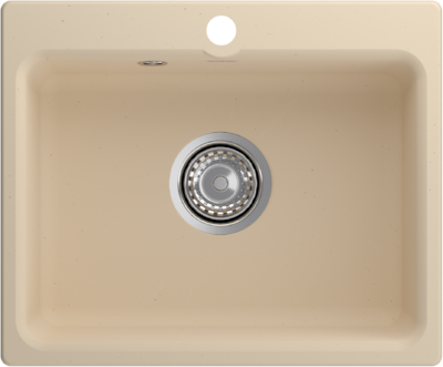 Мойки GRANFEST SMART SM520 (мрамор) 1-чаша 520х430мм БЕЖЕВЫЙ (без сифона)
