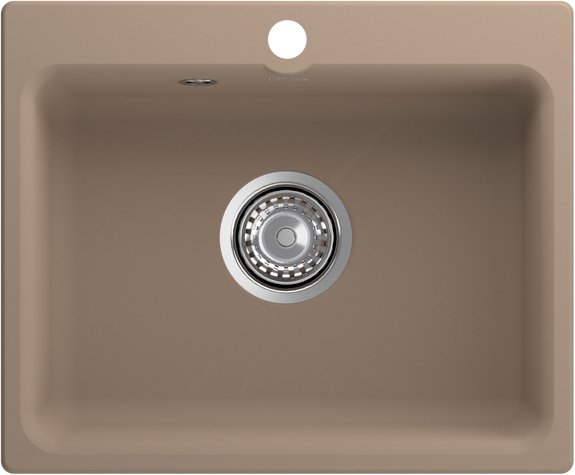 Мойки GRANFEST SMART SM520 (мрамор) 1-чаша 520х430мм ПЕСОЧНЫЙ (без сифона)