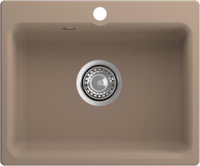 Мойки GRANFEST SMART SM520 (мрамор) 1-чаша 520х430мм ПЕСОЧНЫЙ (без сифона)