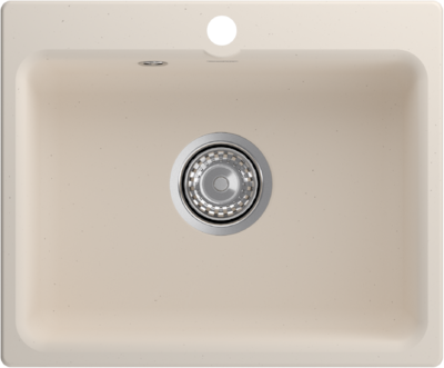 Мойки GRANFEST SMART SM520 (мрамор) 1-чаша 520х430мм БЕЛЫЙ (без сифона)