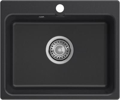 Мойки GRANFEST SMART SM520 (мрамор) 1-чаша 520х430мм ЧЕРНЫЙ (без сифона)