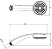 LM8010C Лейка душевая  "STATUS", 1- функциональная, хром	LEMARK							