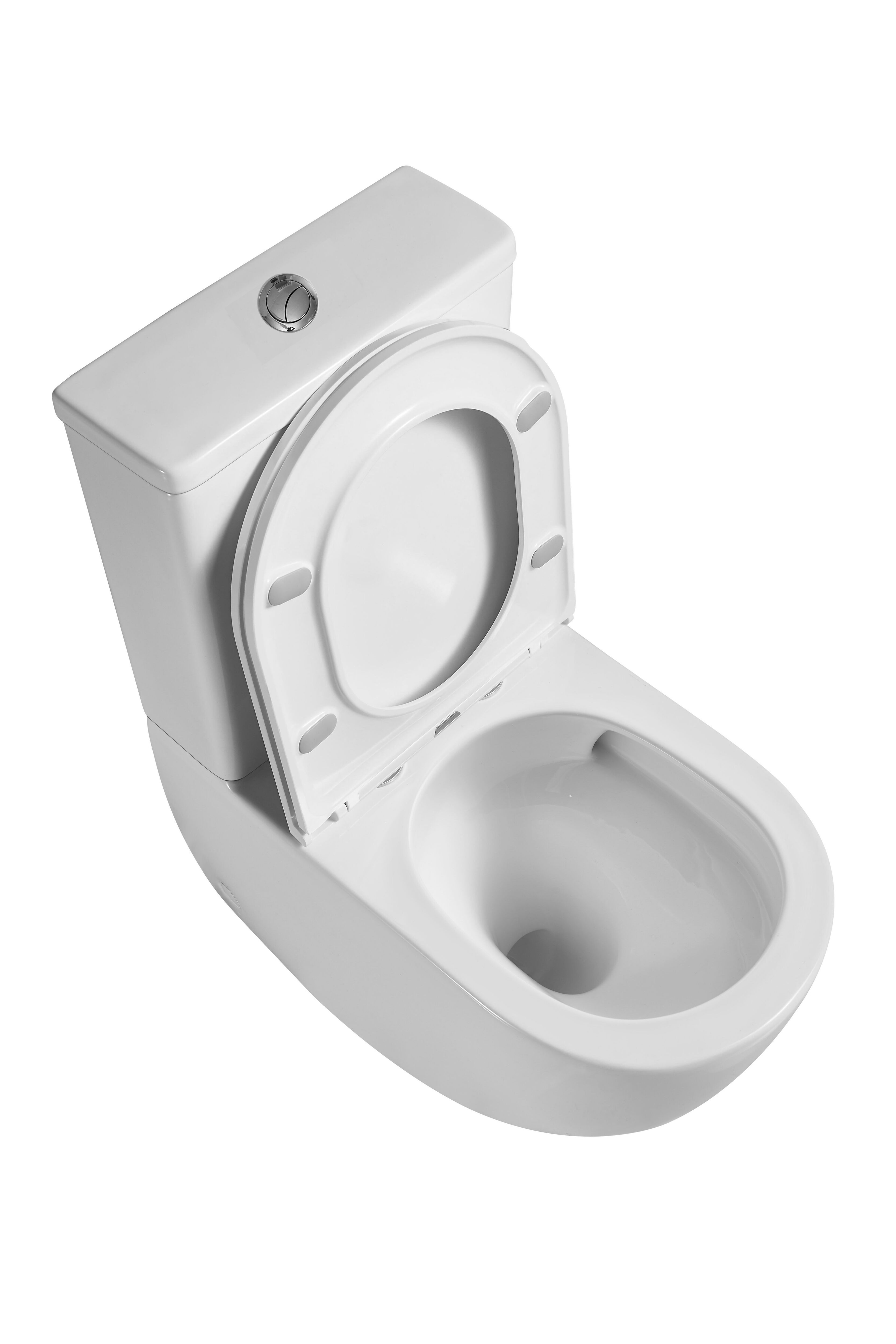  Унитаз-компакт безободковый ТОРНАДО D&K Matrix DT1397516, 630*365*840мм, сиденье микролифт, белый (2 части)   НОВИНКА !!!
