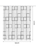 Штора д/ванн SANTREK HOME 180х180 PEVA MS0736 с кольцами квадраты
