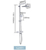 G2491 Душевая система GAPPO с верхним душем, термостатом и ручной лейкой (хром)