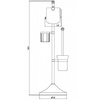 S-00Y580C Напольная стойка (3 в1) бронза SAVOL