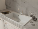 Rivelato Смеситель для кухни Garda U-обр. D-35мм brina/oro арт.1923502 brina oro