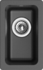 RIVELATO Мойка BERKANA 25 подст.монтаж 1-чаш 305*455 antracite арт.BK-25 antracite