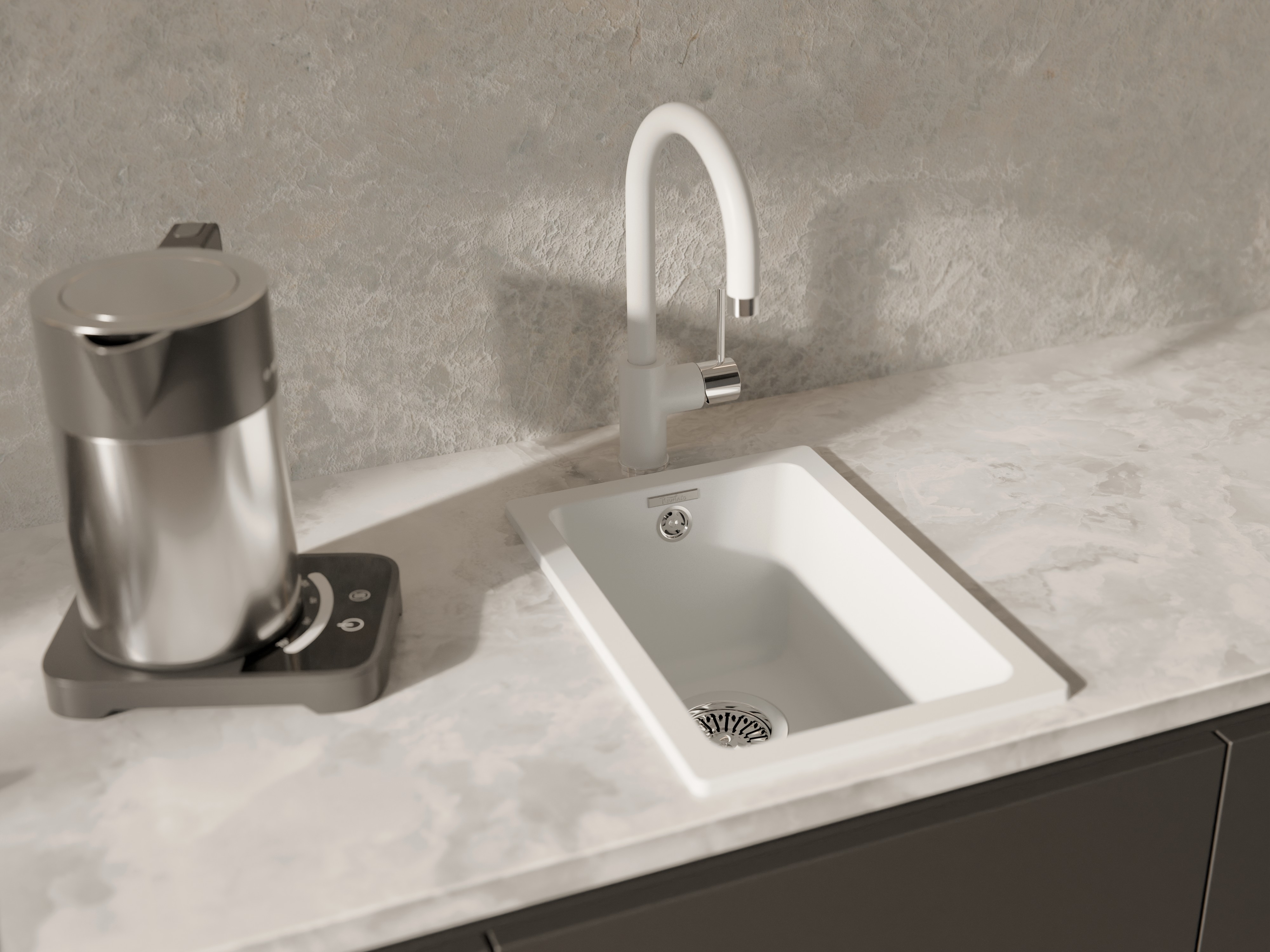 RIVELATO Мойка BERKANA 25 подст.монтаж 1-чаш 305*455 brina арт.BK-25 brina