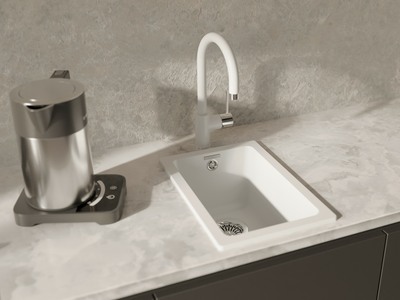 RIVELATO Мойка BERKANA 25 подст.монтаж 1-чаш 305*455 brina арт.BK-25 brina