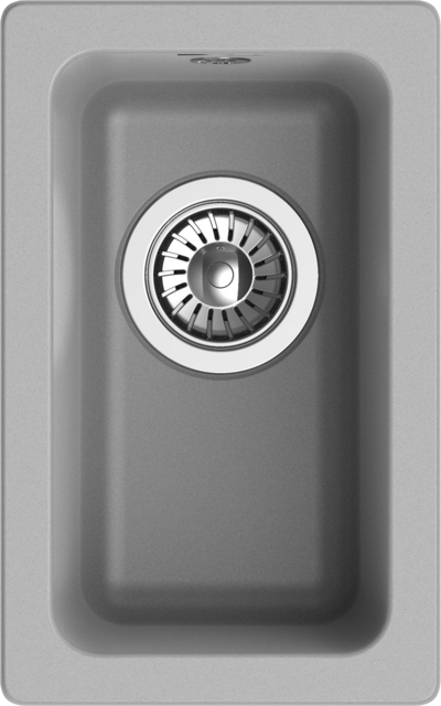 RIVELATO Мойка BERKANA 25 подст.монтаж 1-чаш 305*455 grigio metallizzato арт.BK-25 grigio metallizzato