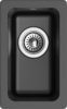 RIVELATO Мойка BERKANA 25 подст.монтаж 1-чаш 305*455 nero арт.BK-25 nero