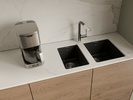 RIVELATO Мойка BERKANA 35 подст.монтаж 1-чаш 415*455 antracite арт.BK-35 antracite
