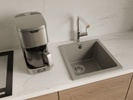 RIVELATO Мойка BERKANA 35 подст.монтаж 1-чаш 415*455 grigio metallizzato арт.BK-35 grigio metallizzato