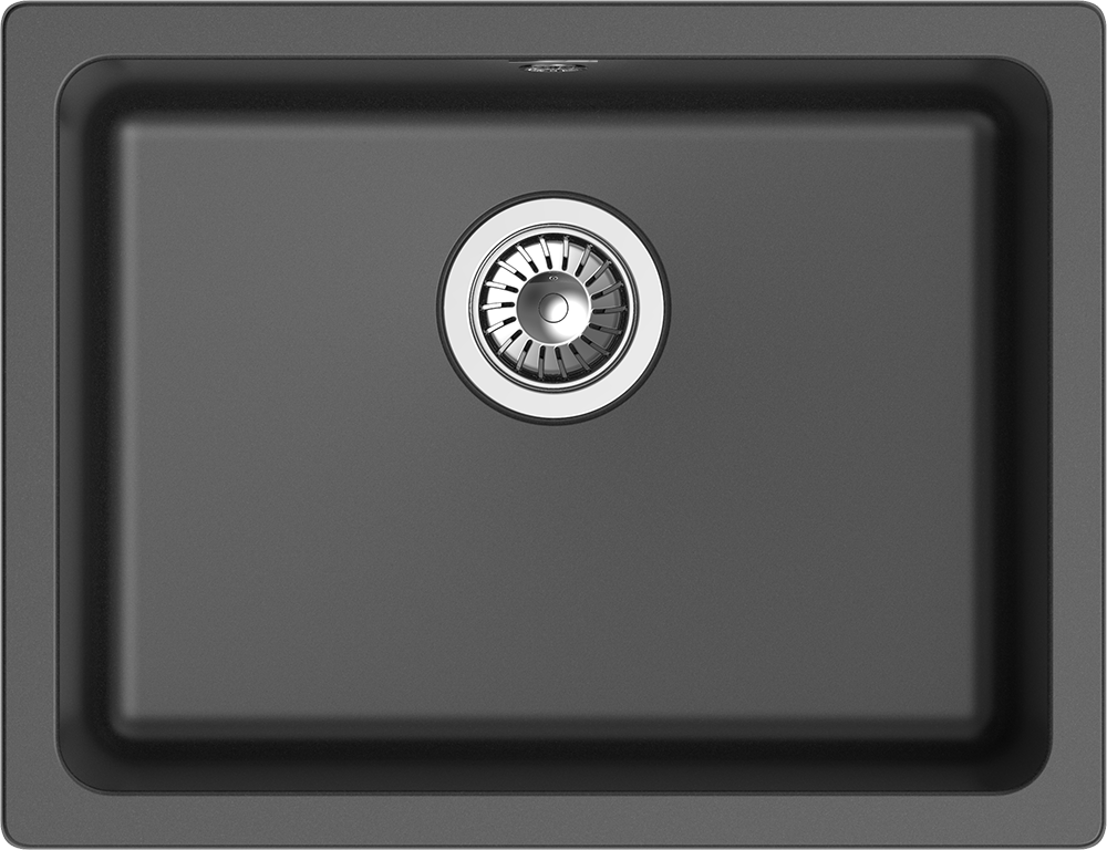 RIVELATO Мойка BERKANA 50 подст.монтаж 1-чаш 560*430 antracite арт.BK-50 antracite