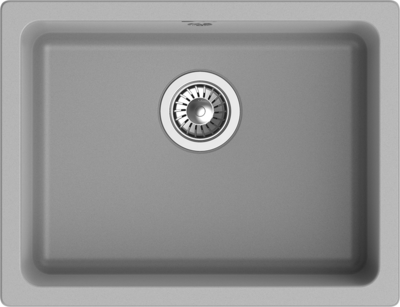 RIVELATO Мойка BERKANA 50 подст.монтаж 1-чаш 560*430 grigio metallizzato арт.BK-50 grigio metallizzato