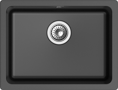 RIVELATO Мойка BERKANA 50 подст.монтаж 1-чаш 560*430 nero арт.BK-50 nero