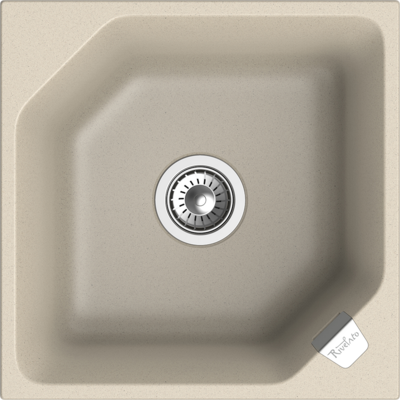RIVELATO Мойка LOCUS 50  1-чаш 500*500 beige scuro арт.LS-50 beige scuro