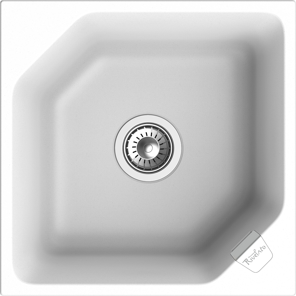 RIVELATO Мойка LOCUS 50  1-чаш 500*500 brina арт.LS-50 brina